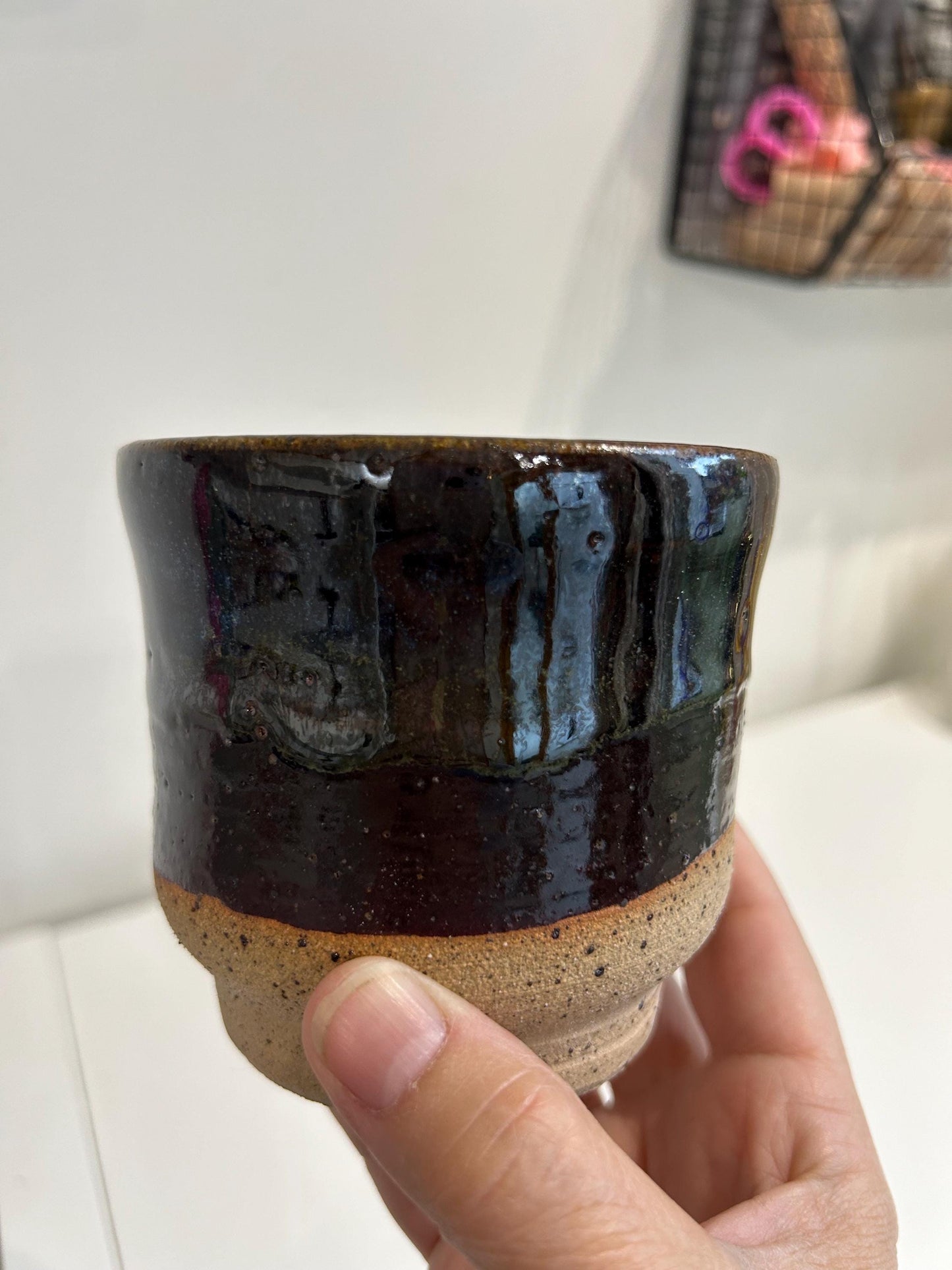 Hand thrown pot