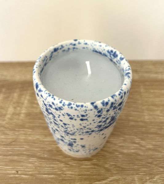 Hand thrown scented candle pot