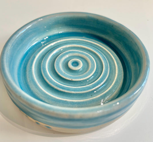 Hand thrown soap dish