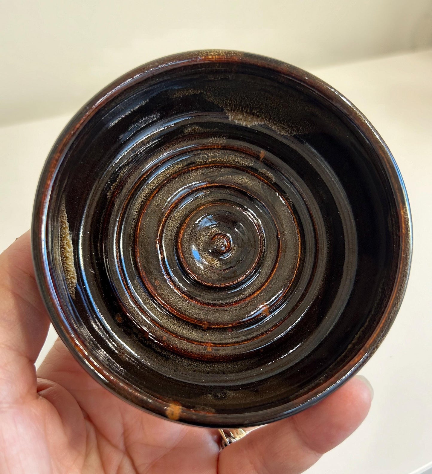 Hand thrown soap dish