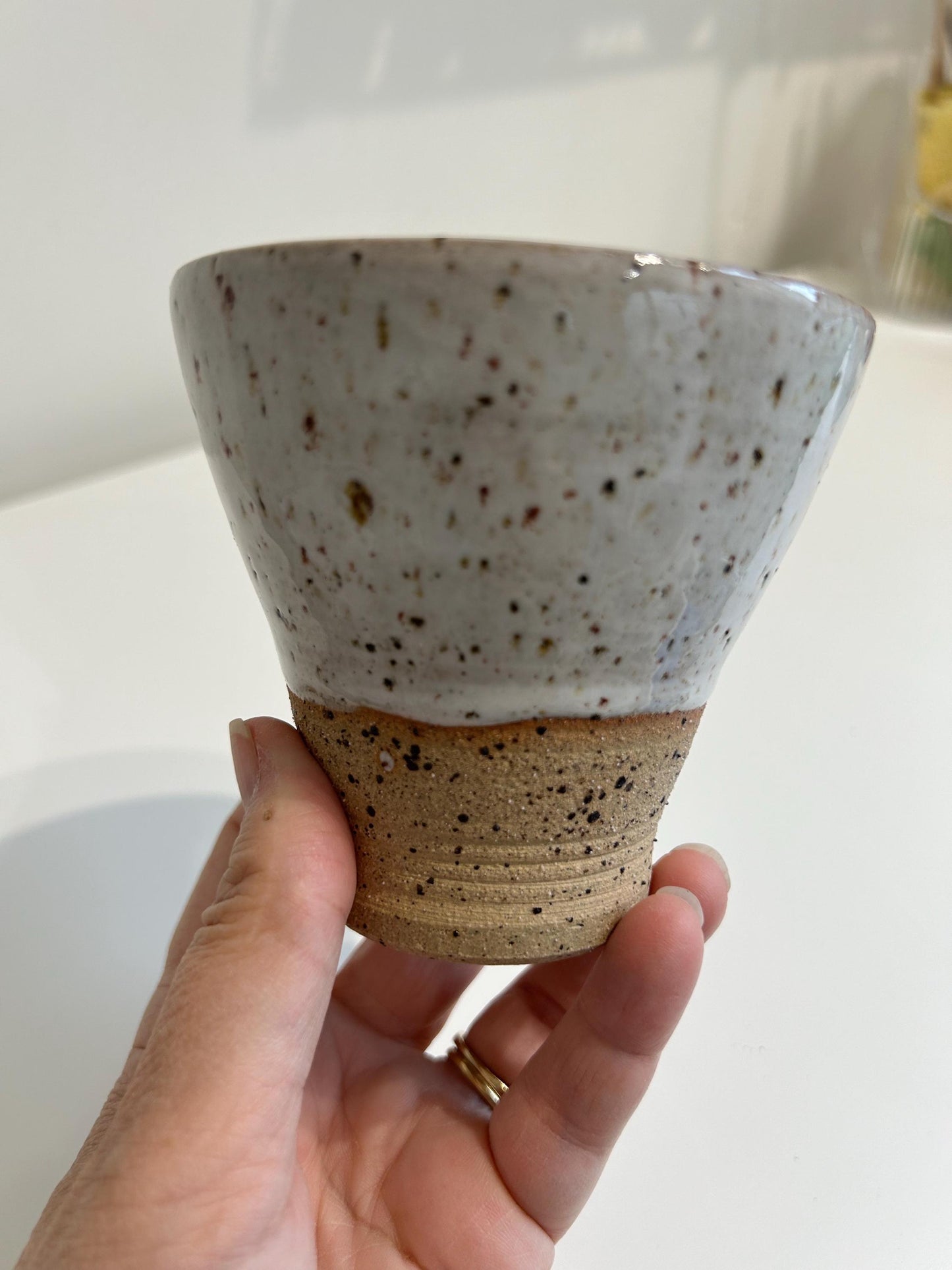 Hand thrown pot