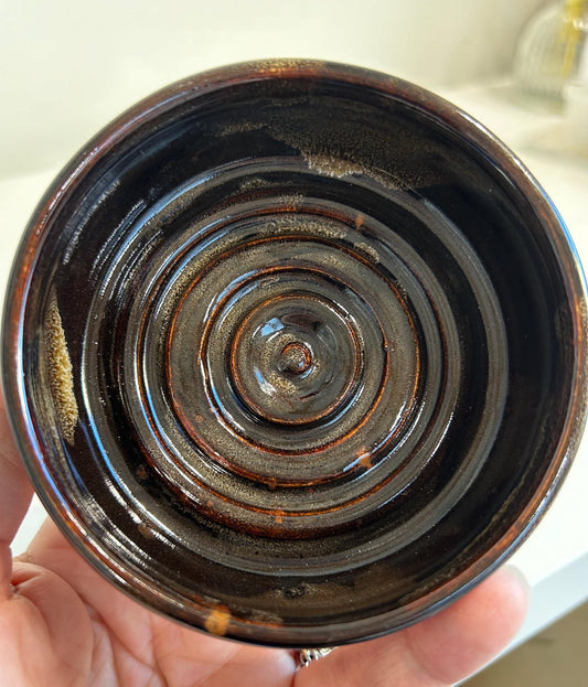 Hand thrown soap dish