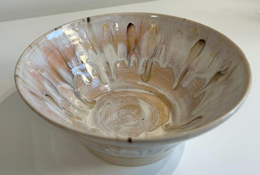 Hand thrown decorative bowl
