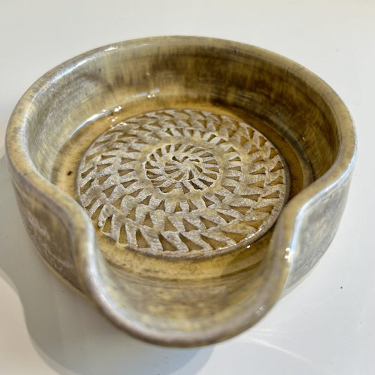 Hand thrown spoon rest