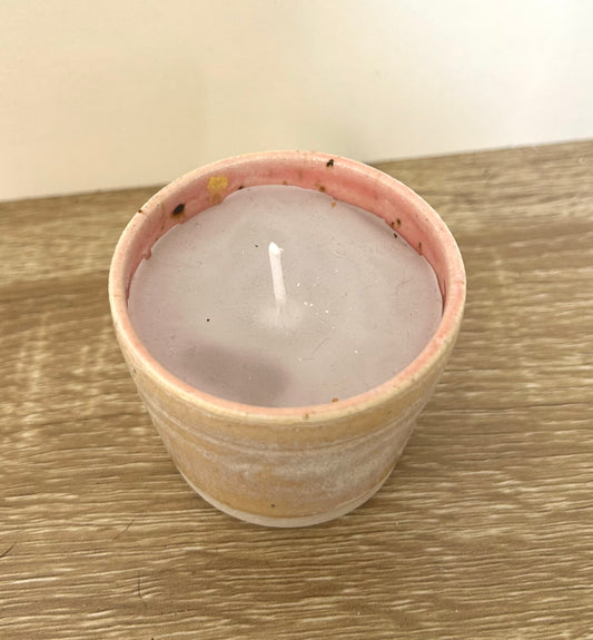 Hand thrown scented candle pot