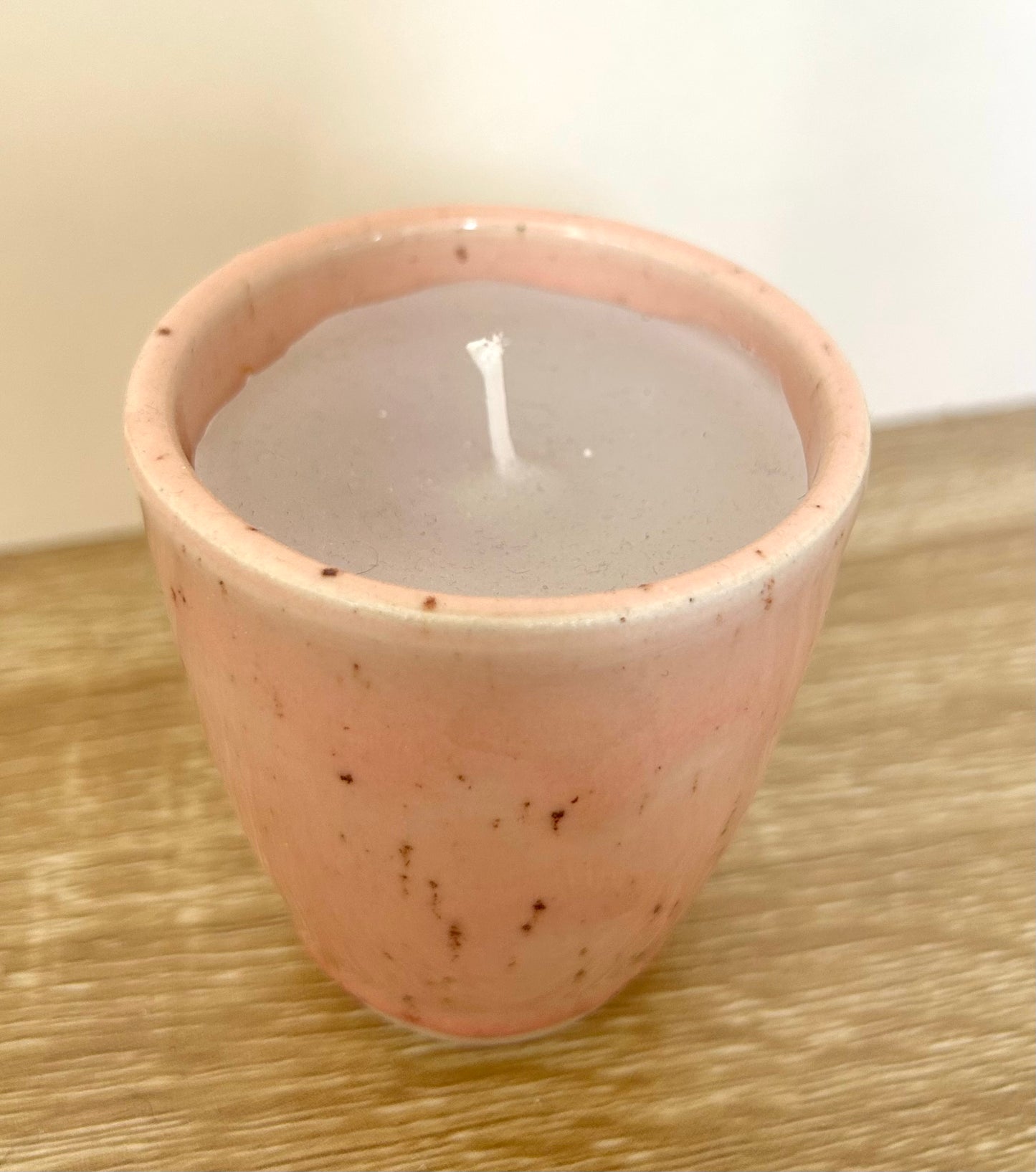Hand thrown scented candle pot