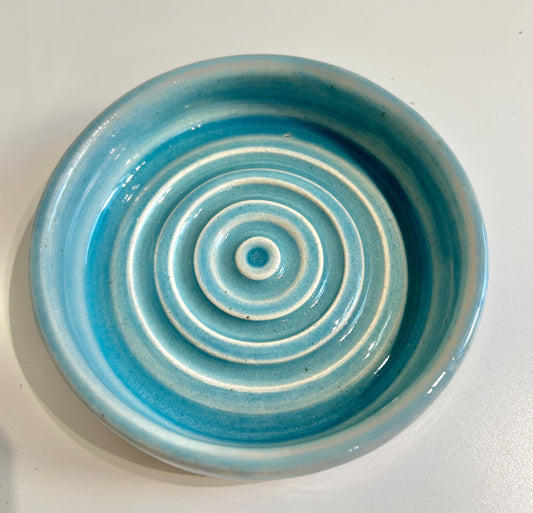 Hand thrown soap dish