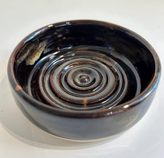 Hand thrown soap dish
