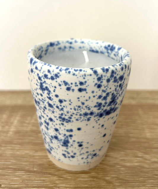 Hand thrown scented candle pot