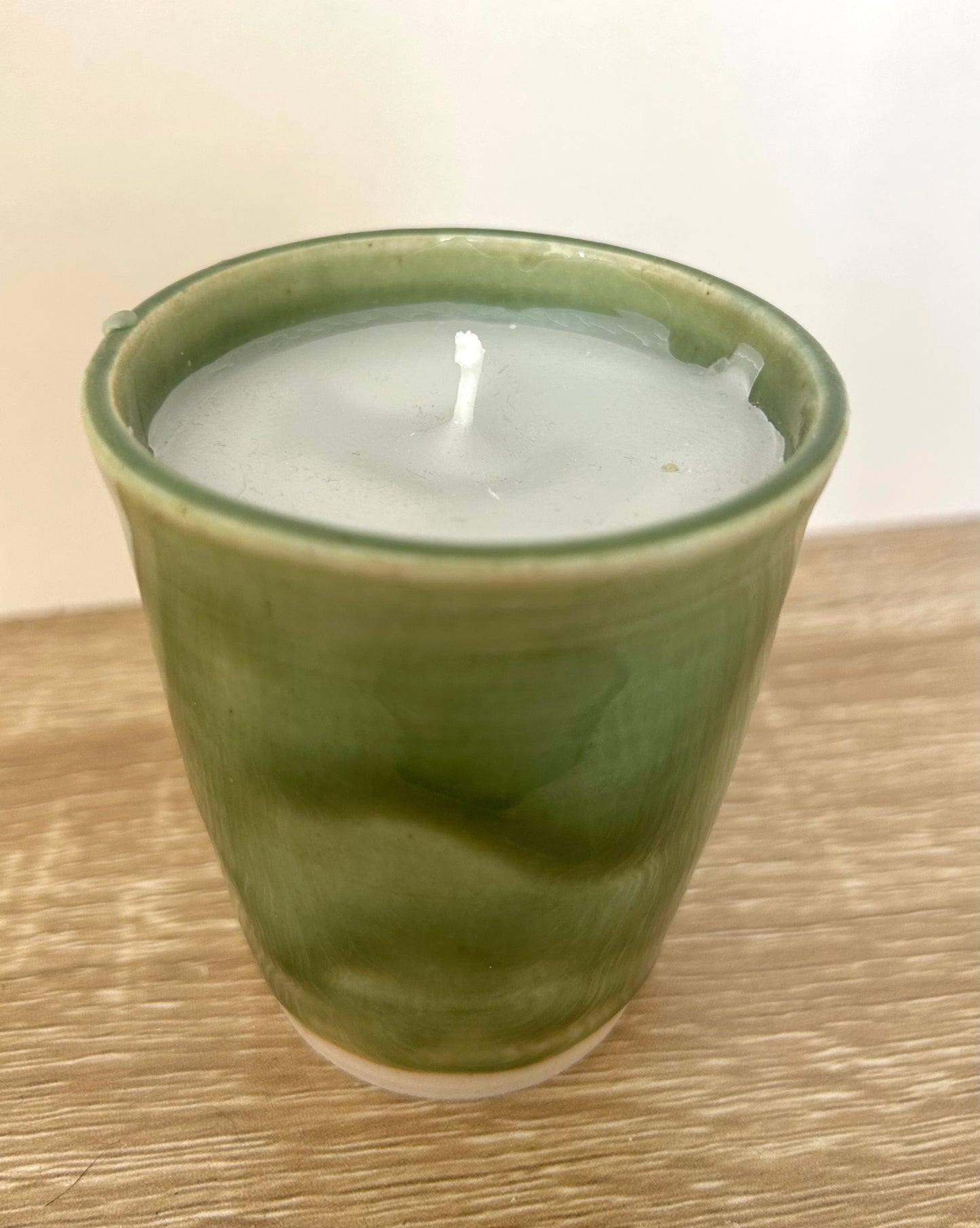 Hand thrown scented candle pot