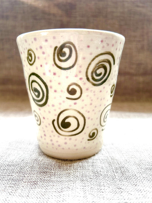Hand thrown tumbler