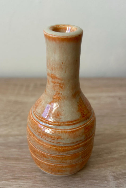 Hand thrown bud vase