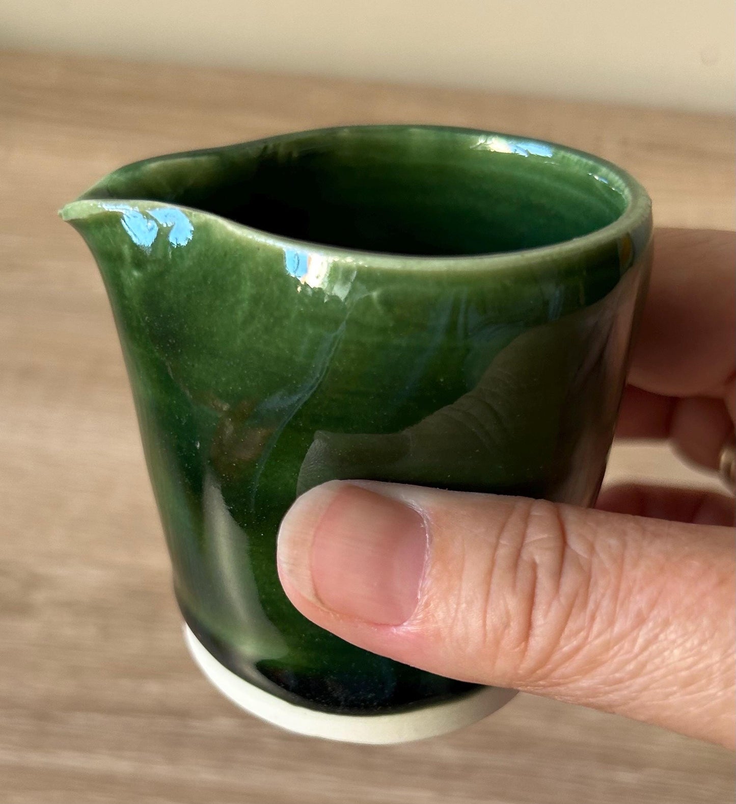 Hand thrown tiny jug