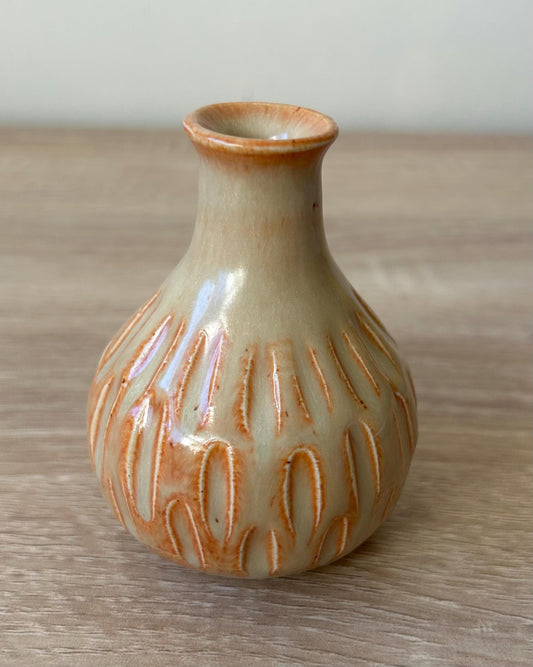 Hand thrown bud vase