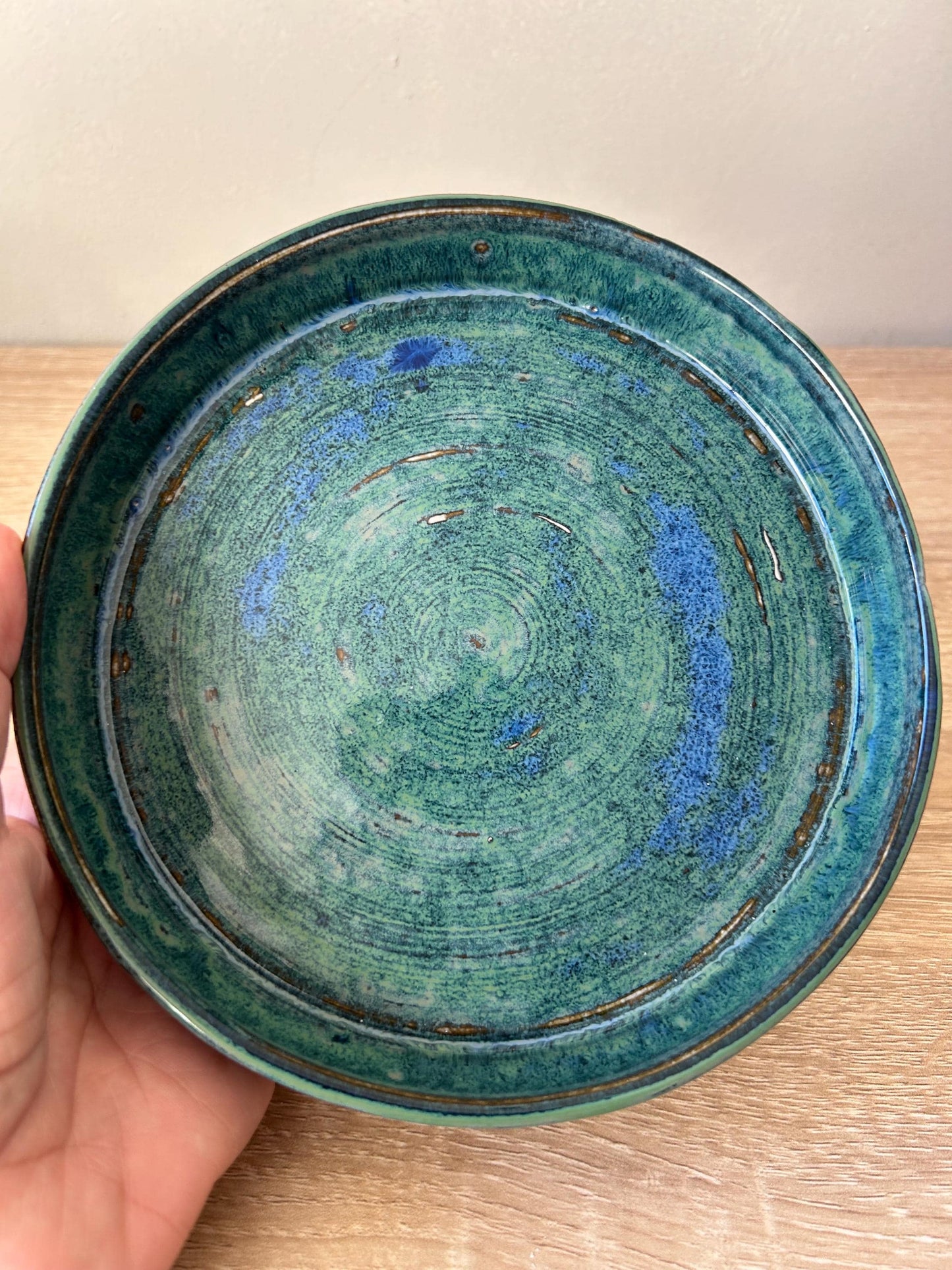 Hand thrown plate